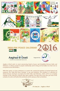 indo-pak peace calendar 2016 - cover page