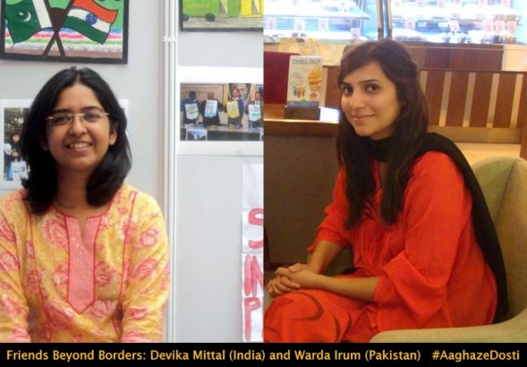 Indo-Pak friendship story - devika mittal (india) and warda irum (pakistan)